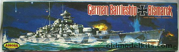 Aurora 1/600 German Battleship Bismarck, 715-149 plastic model kit